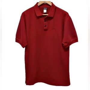 Patagonia men’s Polo shirt, organic cotton, red, size M
